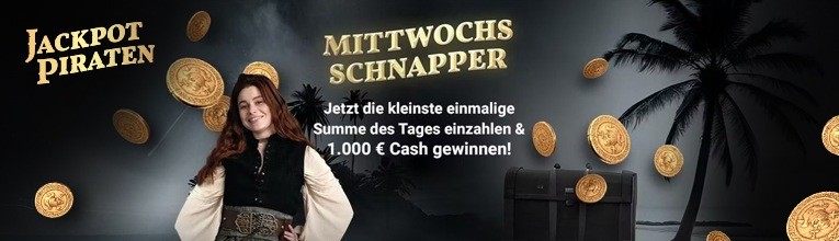 JackpotPiraten Wittwochs Schnapper Promo